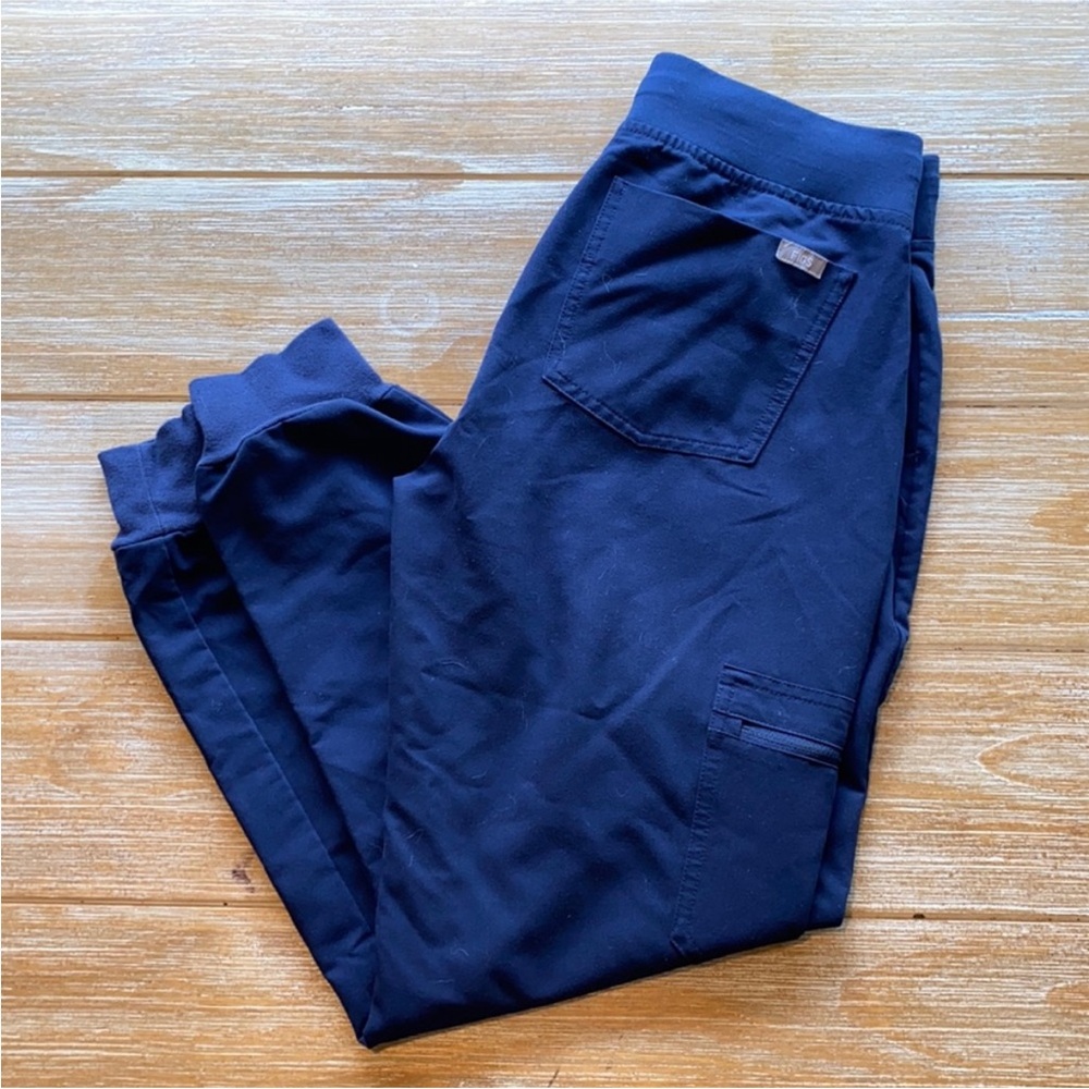 Navy Blue Figs Scrub Joggers